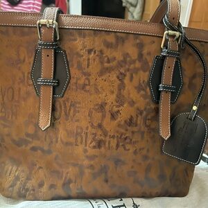 Brown Leather Tote Bag